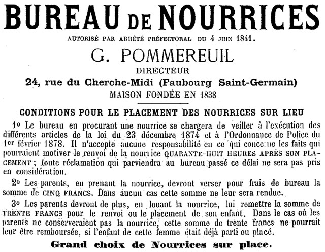 Bureau de Nourrices Bureau de Nourrices
